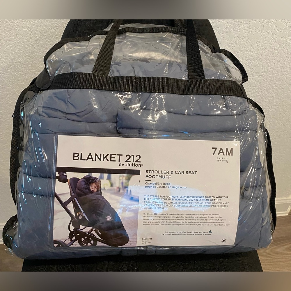 7AM Enfant Stroller & Carseat Footmuff Black 212 New